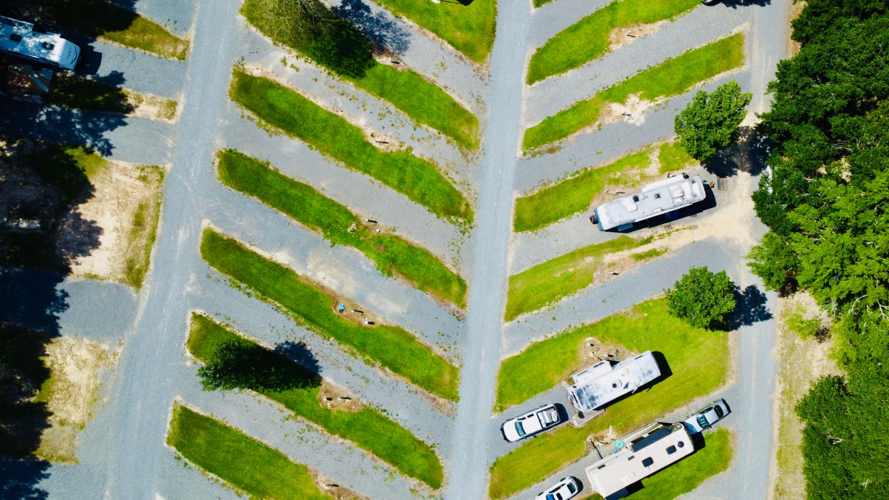 GodMade Aerials — RV Park Aerial — Overhead Grid